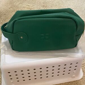 Arbonne Forest Green Cosmetic Bag